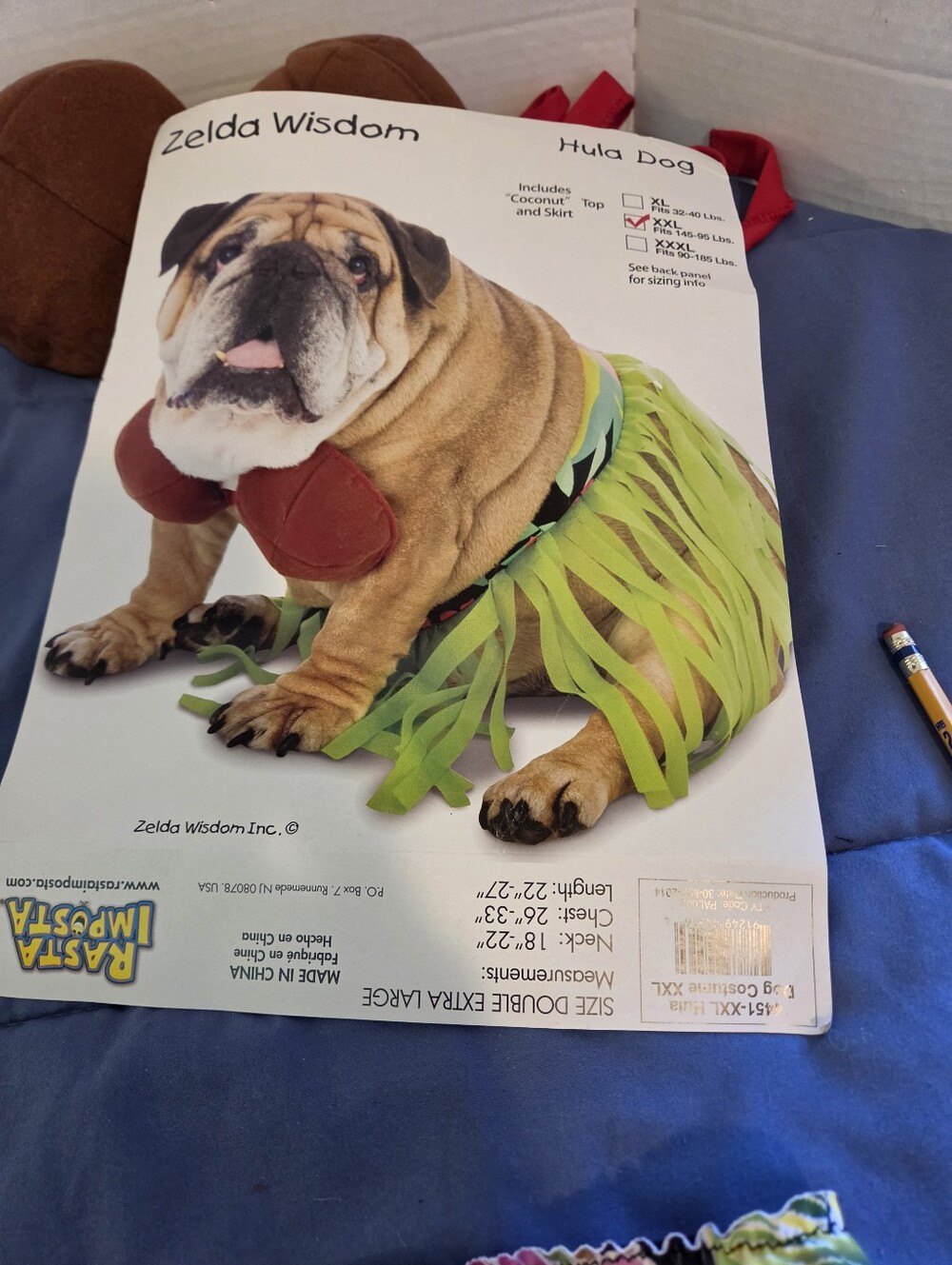 Zelda Wilson Hula Dog Costume